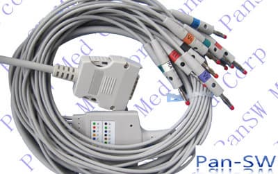 Mortara 10 leads EKG cable for ELI 200-100-50